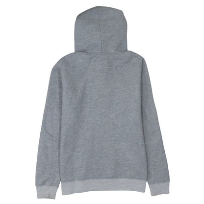 Hollister Women’s Grey Pullover Hoodie L Cotton Blend Logo Sweatshirt