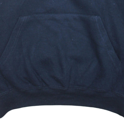 Russell Men's Black Pullover Hoodie L Embroidered Sports Fleece