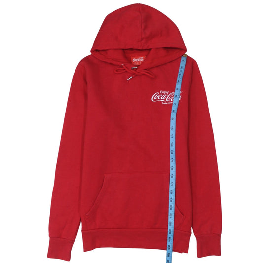 Primark Coca-Cola Men's Red Pullover Hoodie XS Logo Fleece