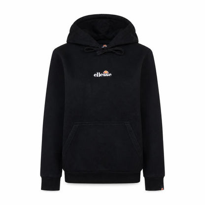 Ellesse Womens Black Pullover Hoodie UK 12 Hooded Sweatshirt