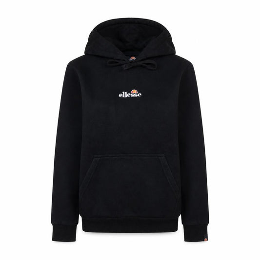 Ellesse Womens Black Pullover Hoodie UK 12 Hooded Sweatshirt