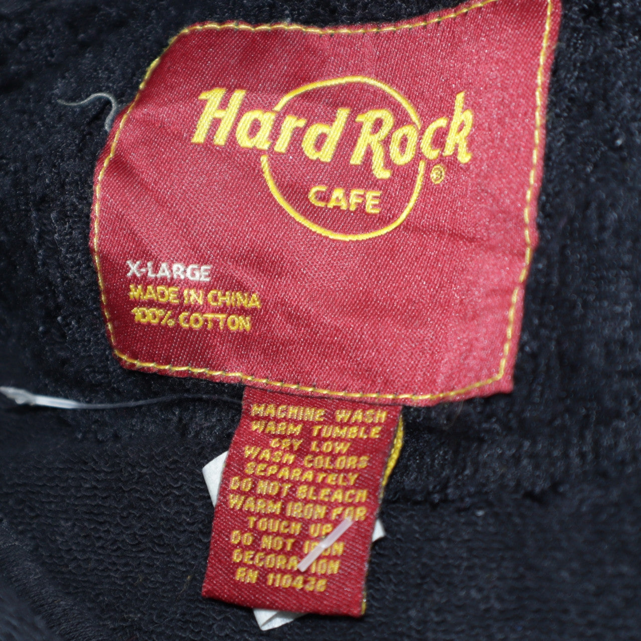 Hard Rock Cafe Women's Black XL Full Zip Hoodie Embroidered Skull Design