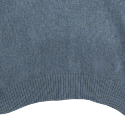 U.S. Polo Assn. Men's Grey Half Zip Cotton Jumper Size L
