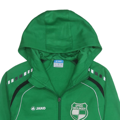 Jako Men's Green XS Full Zip Hooded Sports Hoodie