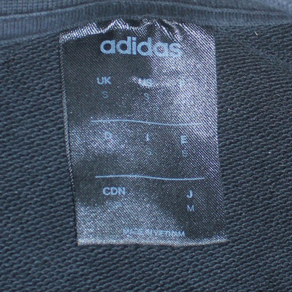 adidas Men's Black Small Pullover Sweatshirt Crew Neck Sportswear