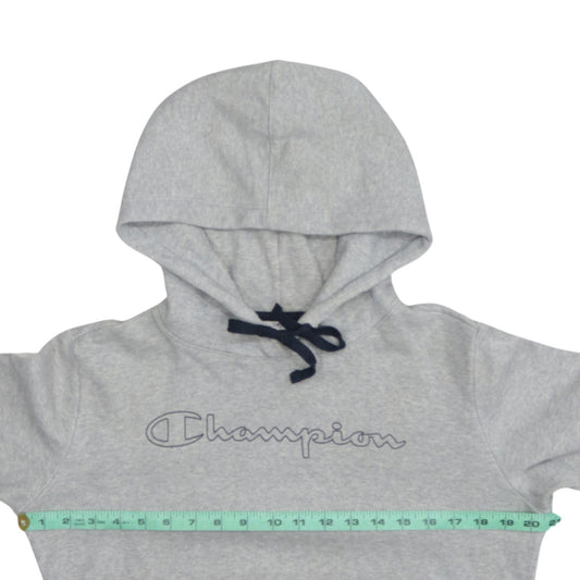 Champion Men's Grey Pullover Hoodie Large Sports Fleece