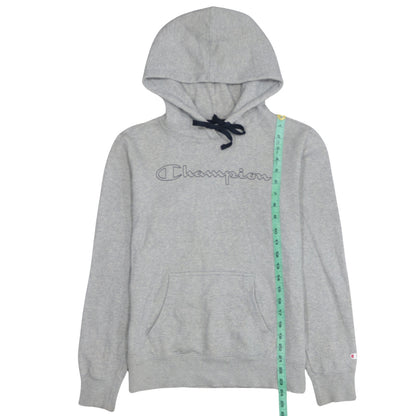 Champion Men's Grey Pullover Hoodie Large Sports Fleece