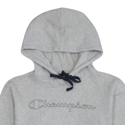 Champion Men's Grey Pullover Hoodie Large Sports Fleece