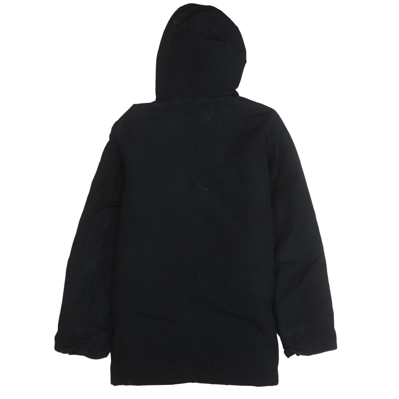 GAP Mens Black XS Hooded Faux Fur Trim Parka Winter Coat