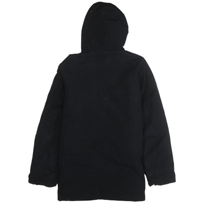 GAP Mens Black XS Hooded Faux Fur Trim Parka Winter Coat