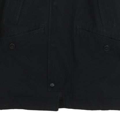 GAP Mens Black XS Hooded Faux Fur Trim Parka Winter Coat