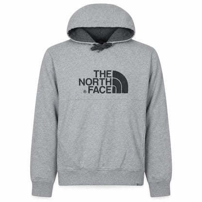 The North Face Men's Grey Pullover Hoodie Small Outdoor Logo Sweatshirt