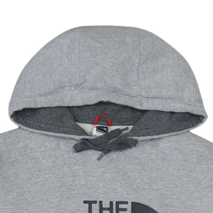 The North Face Men's Grey Pullover Hoodie Small Outdoor Logo Sweatshirt