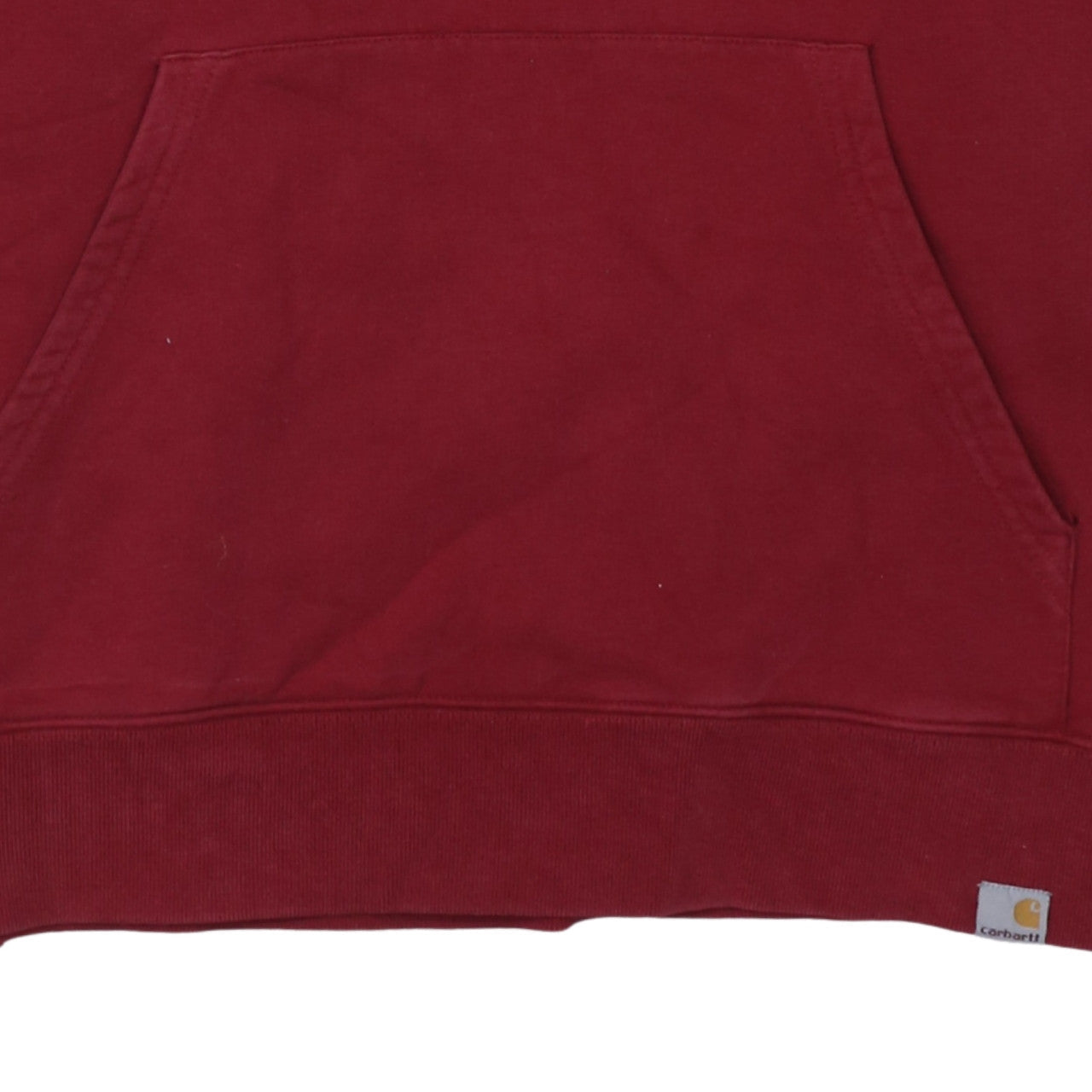 Carhartt Mens Red Pullover Hoodie XL Cotton Logo Sweatshirt