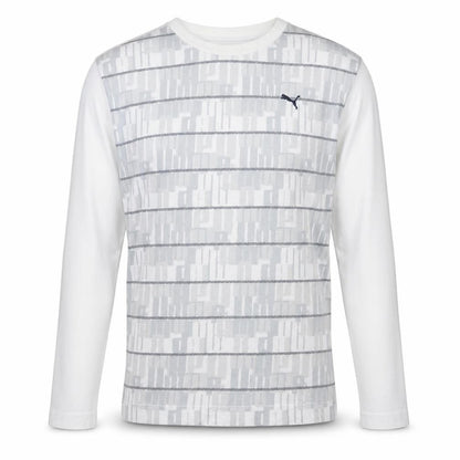 Puma Men's White Long Sleeve Cotton Casual Top 2XL
