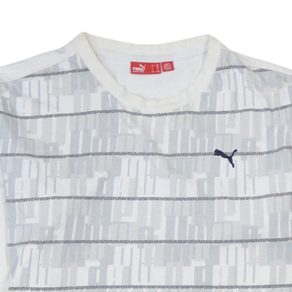 Puma Men's White Long Sleeve Cotton Casual Top 2XL