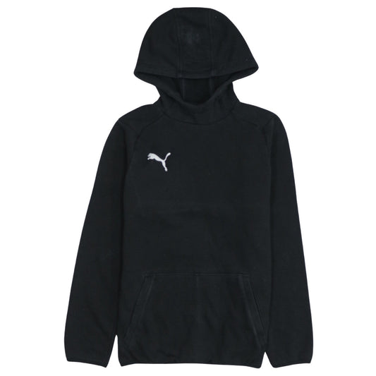 Puma Boys Black Pullover Fleece Hoodie 13-14 Years Regular Fit