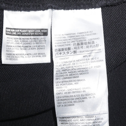 Levi's Men's Black XS Pullover Hoodie with Logo Print
