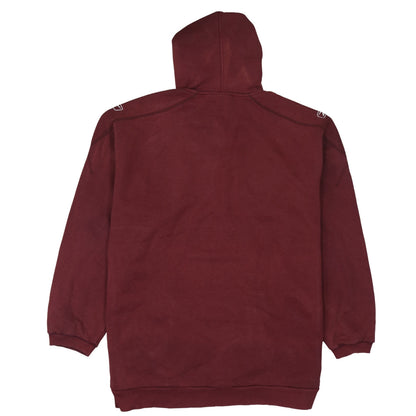 Reebok Mens Red L Pullover Hoodie Logo Sports Style Sweatshirt