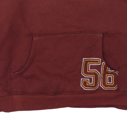 Reebok Mens Red L Pullover Hoodie Logo Sports Style Sweatshirt