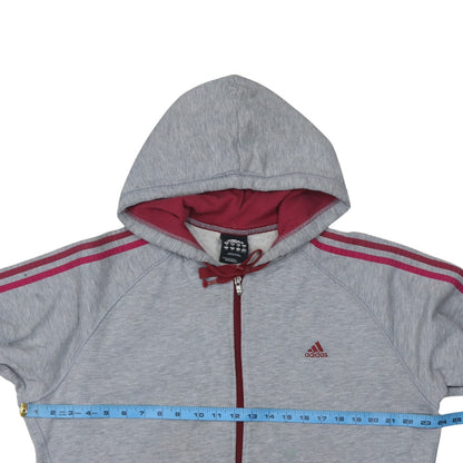 Adidas Mens Grey XL Full Zip Hoodie Sports Essentials