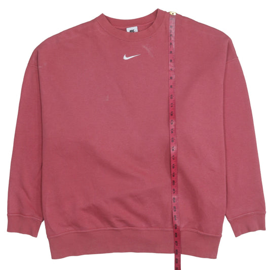 Nike Women's Pink Crew Neck Pullover Sweatshirt Size S