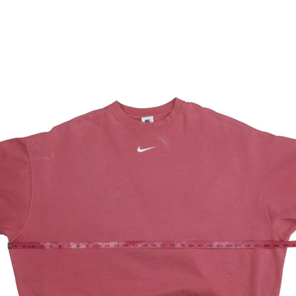 Nike Women's Pink Crew Neck Pullover Sweatshirt Size S