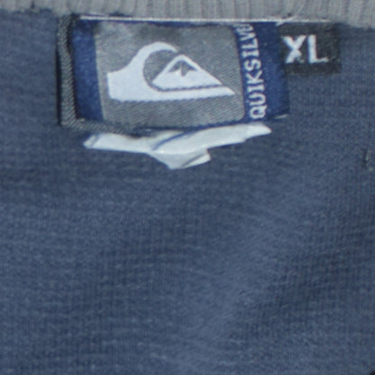 Quiksilver Men’s Blue XL Striped Crew Neck Pullover Sweatshirt