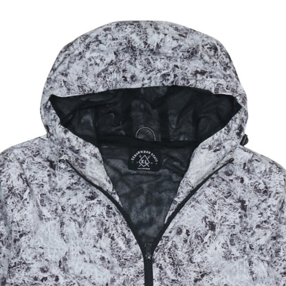 Cedar Wood State Men's Grey XL Windbreaker Hooded Jacket