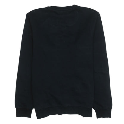 Puma Men’s Black Crew Neck Logo Sweatshirt Size M Regular Fit