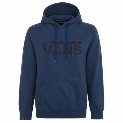 Vans Mens Blue Pullover Hoodie Medium Fleece Logo Skate Style