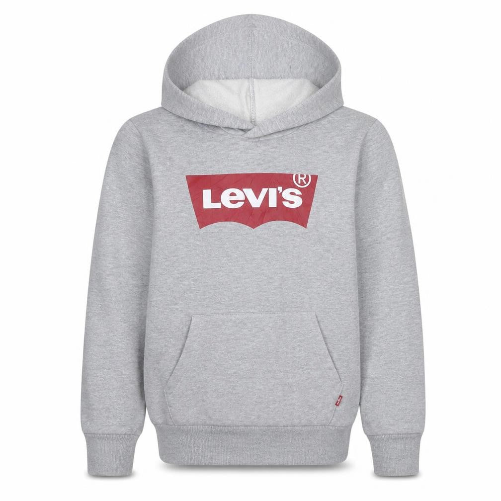 Levi's Boys Grey Logo Pullover Hoodie Size 14A 164cm Cotton Blend