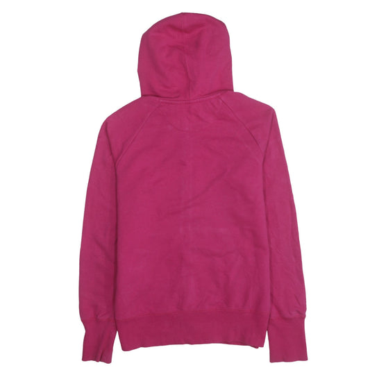 Reebok Womens Pink Full Zip Hoodie Size L Cotton Blend Casual