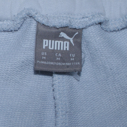 Puma Men's Blue Jogger Sweatpants M Fleece Tapered Fit
