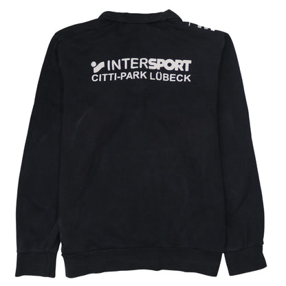 adidas Men's Black 2XL 1/4 Zip Sports Sweatshirt with Logo