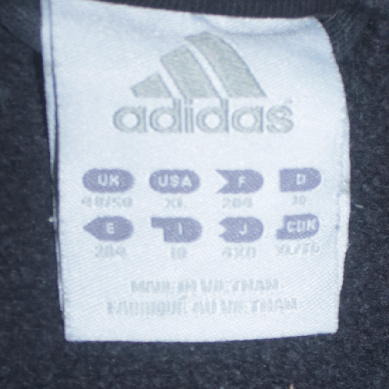 adidas Men's Black 2XL 1/4 Zip Sports Sweatshirt with Logo