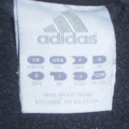 adidas Men's Black 2XL 1/4 Zip Sports Sweatshirt with Logo