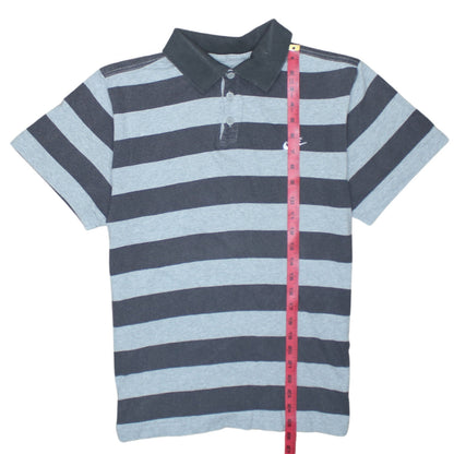 Nike Teens Grey Striped Polo Shirt XL 13/15 Regular Fit Collared