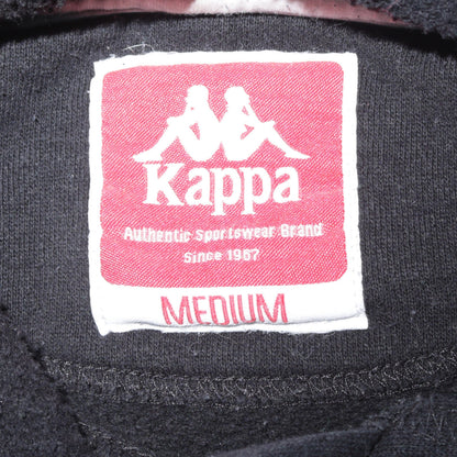 Kappa Men's Black Medium Pullover Hoodie Sweatshirt