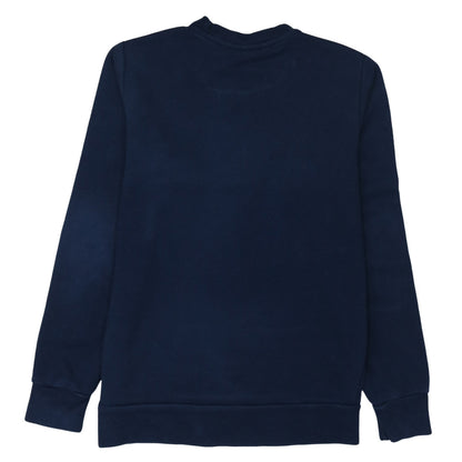 Adidas Boys Navy Blue Crew Neck Pullover Sweatshirt 13-14 Years Logo Print