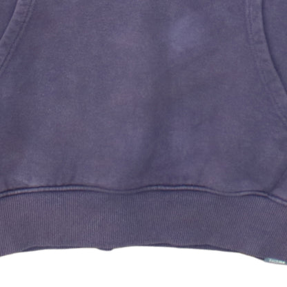 The North Face Men's Purple Pullover Hoodie Small Fleece Logo