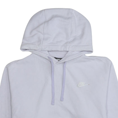 Nike Men's White Pullover Hoodie Medium Regular Fit Sports Style