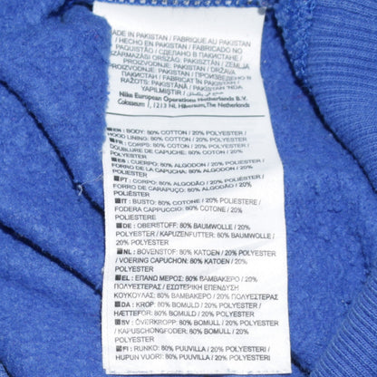 Nike Men's Blue Full Zip Hoodie Small Logo Sportswear