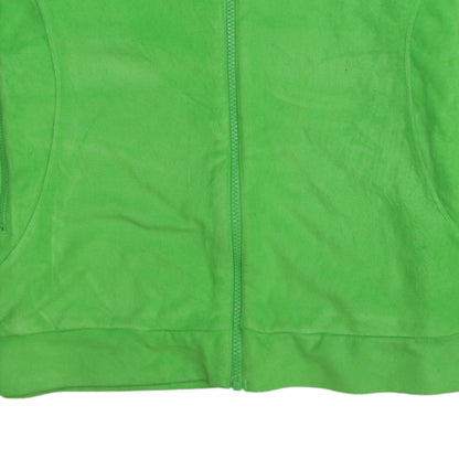 Adidas Women's Green Fleece Full Zip Long Jacket Size 18