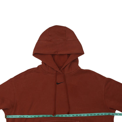 Nike Womens Brown XL Pullover Hoodie with Black Logo
