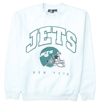 Primark NFL Women White 2XS Pullover Sweatshirt New York Jets Graphic