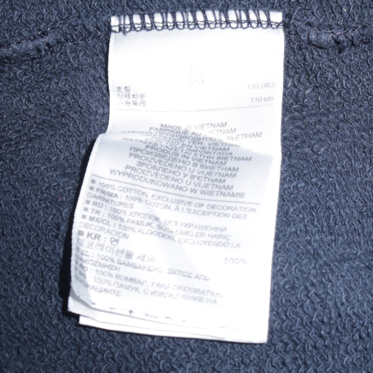 GAP Women Navy Blue XL Pullover Hoodie London Logo Union Jack Cotton