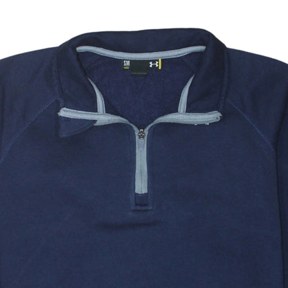 Under Armour Men's Blue 1/4 Zip Fleece Sweatshirt Size S