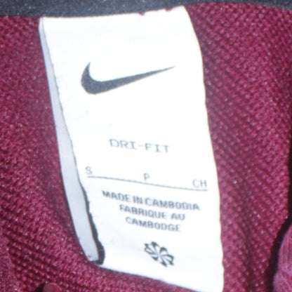 Nike Men's Red Dri-Fit Pullover Hoodie Small Logo Sportswear