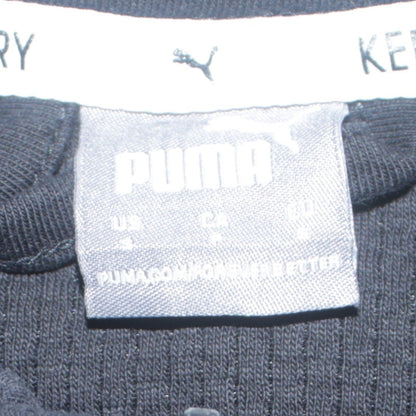Puma Womens Black Full Zip Hoodie Size S Hooded Activewear